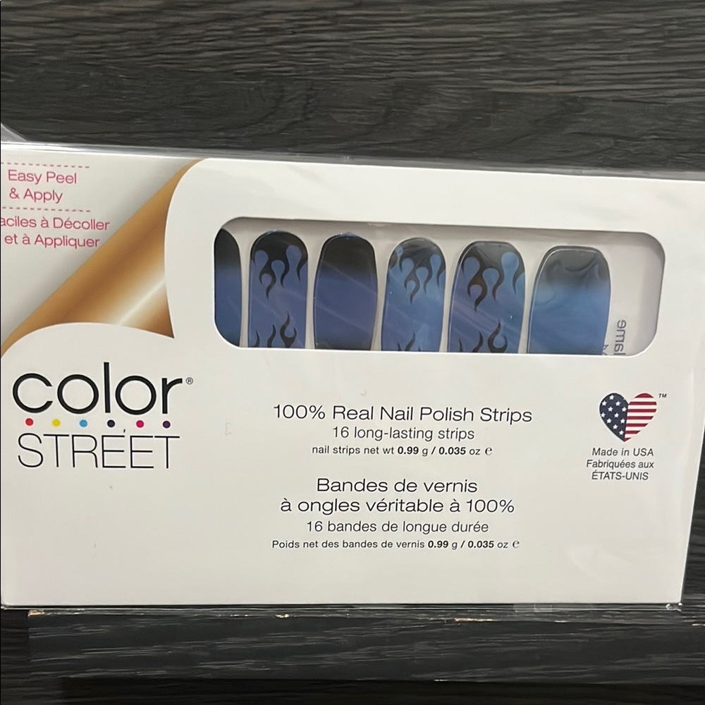 Color Street Fiery Blue Nail Strips hall of flame
